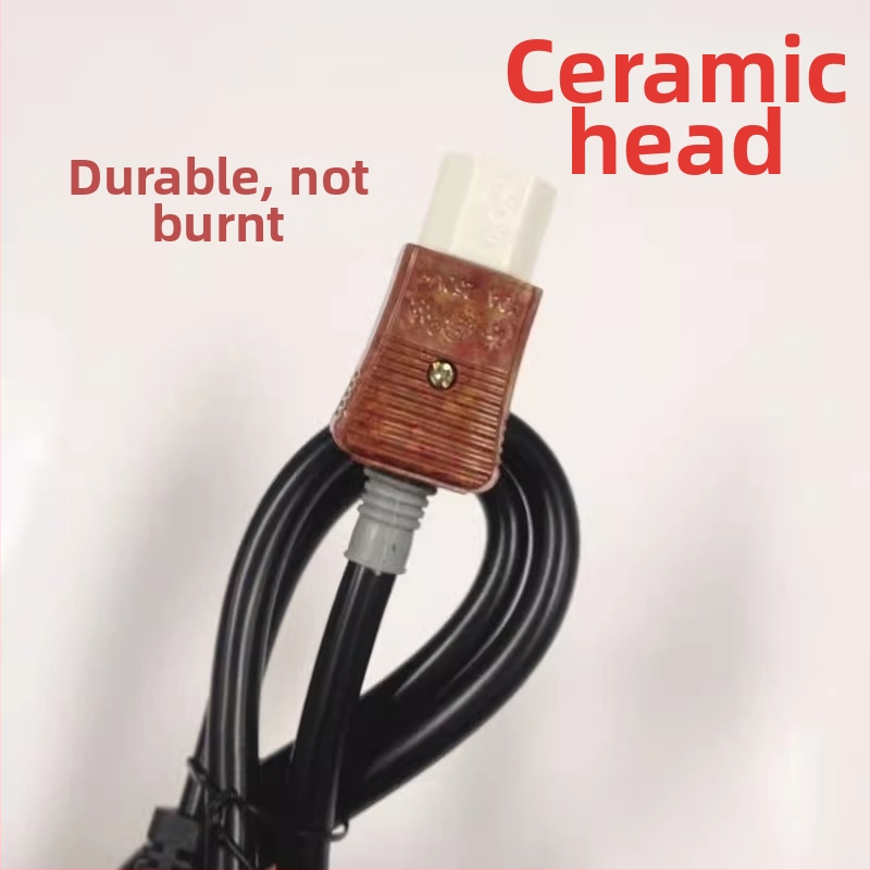 Barošanas kabelis elektriskajam rīsu vārājam ar keramikas spraudni, trīspolu spraudnis, garums 1,5 m, šķērsgriezums 2,5 mm², 8000W