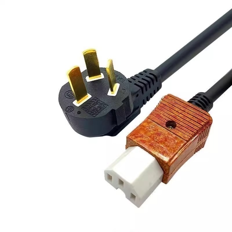 Barošanas kabelis elektriskajam rīsu vārājam ar keramikas spraudni, trīspolu spraudnis, garums 1,5 m, šķērsgriezums 2,5 mm², 8000W