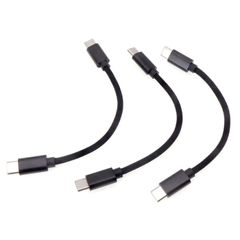 Type-C adatkábel OTG dekóderrel, kötött kivitel, egyfejű csatlakozó, kiterjesztett adatátvitel, maximális teljesítmény 60W