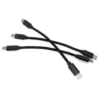 Type-C adatkábel OTG dekóderrel, kötött kivitel, egyfejű csatlakozó, kiterjesztett adatátvitel, maximális teljesítmény 60W