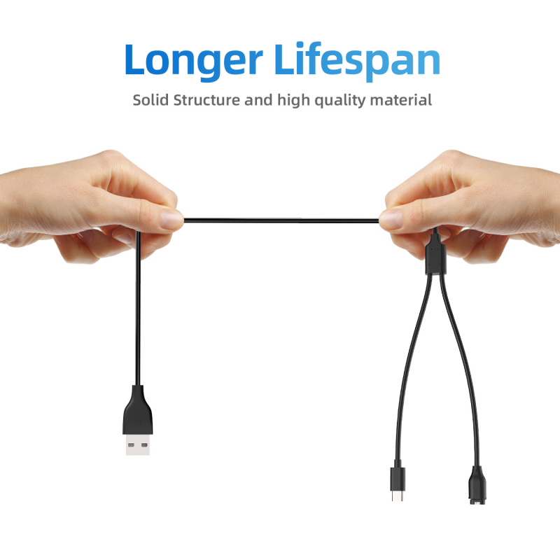 2-in-1 Ātrās uzlādes kabelis Garmin Fenix 5/5X/5S/6/6X/7S