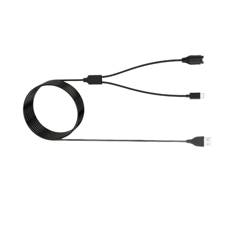 2-in-1 Ātrās uzlādes kabelis Garmin Fenix 5/5X/5S/6/6X/7S