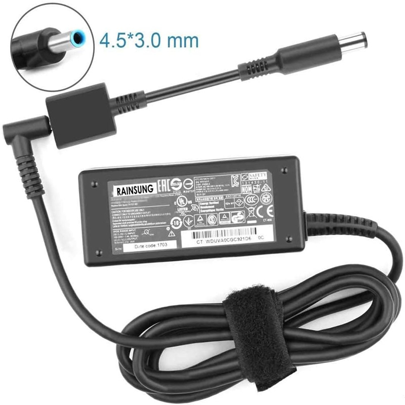 Barošanas pārveidošanas kabelis HP/Dell klēpjdatoram, savienotājs 4.5x3.0 mm uz 7.4x5.0 mm, garums 15 cm, modelis 4530-7450