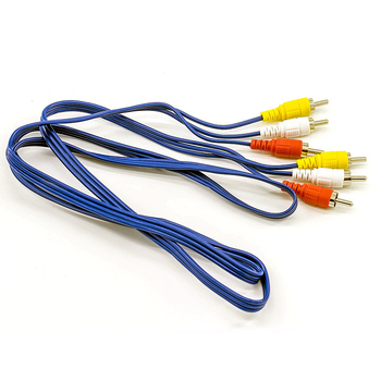 Cablu audio RCA, 3RCA la 3RCA, miez din bronz, conectori placati cu nichel, ambalaj blister, OEM