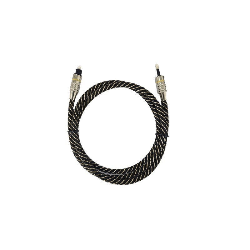 Toslink optični audio kabel — pozlaćeni konektori, jezgro od plastičnog optičkog vlakna, CE certifikat
