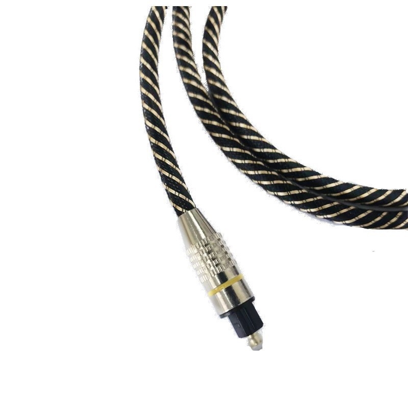 Toslink optični audio kabel — pozlaćeni konektori, jezgro od plastičnog optičkog vlakna, CE certifikat
