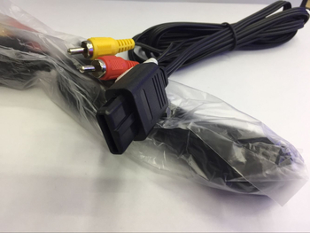 N64 játékkonzol kábel, PVC, modell N64, kompatibilis a Nintendo 64-gyel