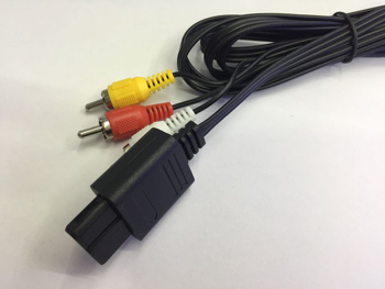 N64 játékkonzol kábel, PVC, modell N64, kompatibilis a Nintendo 64-gyel