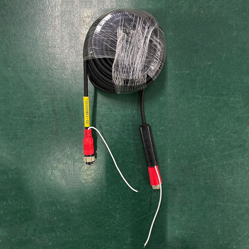 Kravas auto atpakaļ kameras paplašināšanas kabelis, četrkanāls AV video, 3 m, tīrs vara, dubultā aizsardzība, 12–36V