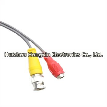 Panorāmas video savienojošais kabelis, divu vadu vara pārklāta alumīnija vadītājs, PVC ārējais apvalks, BNC-RJ45-BNC adapters, modelis Hx20992, ISO 9001 sertificēts