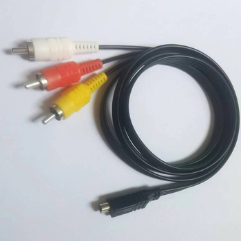 Sony kamera divrindu AV izejas kabelis, modeļa VMC-15FS10P-2, AV audio/video līnija, ciets vara vadītājs, svars 42 g