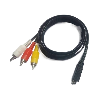 Sony kamera divrindu AV izejas kabelis, modeļa VMC-15FS10P-2, AV audio/video līnija, ciets vara vadītājs, svars 42 g