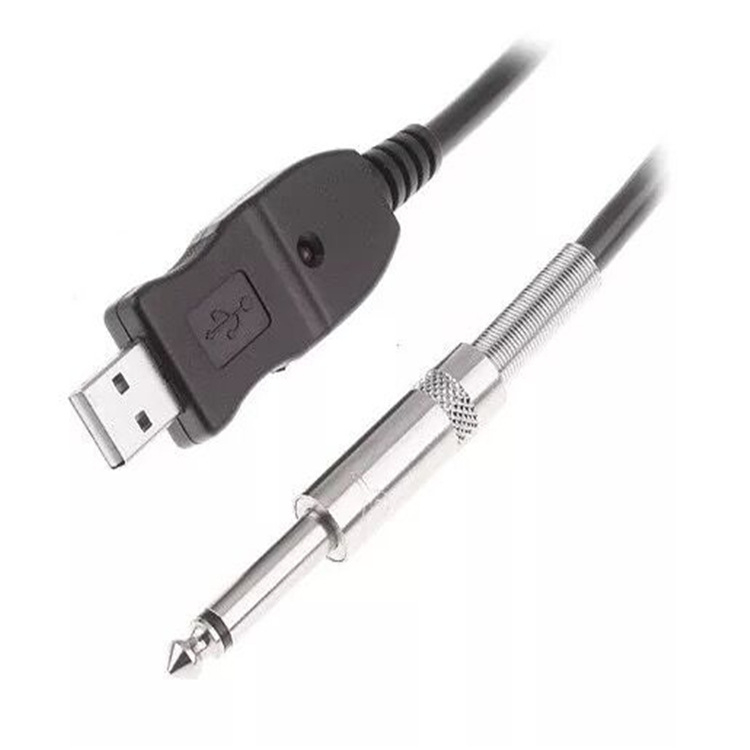 USB kabel za gitaru s nikliranom konektorom, bakreni vodnik, OEM obrada