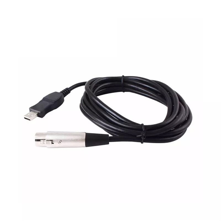 USB kabel za gitaru s nikliranom konektorom, bakreni vodnik, OEM obrada