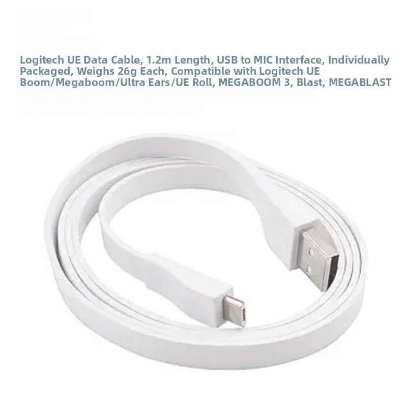 Uzlādes/datu kabelis Ultimate Ears UE, Wonderboom un Boom 3 – vara vads bez oksidēšanās, tīrs vara, ROHS
