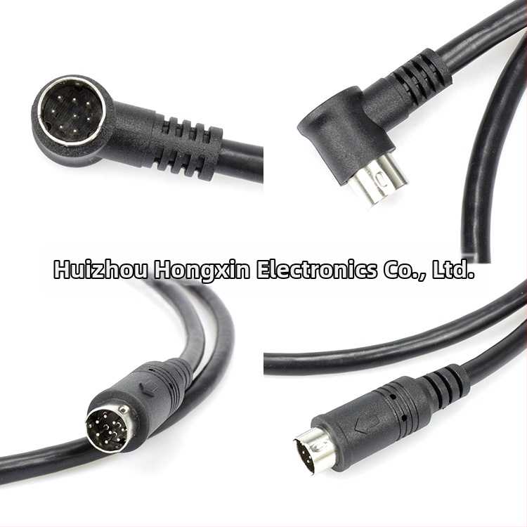 Kameras paplašināšanas kabelis, 4 kodoli, tīrs varš, PVC apvalks, M12 savienotājs, vadus 24/26/28