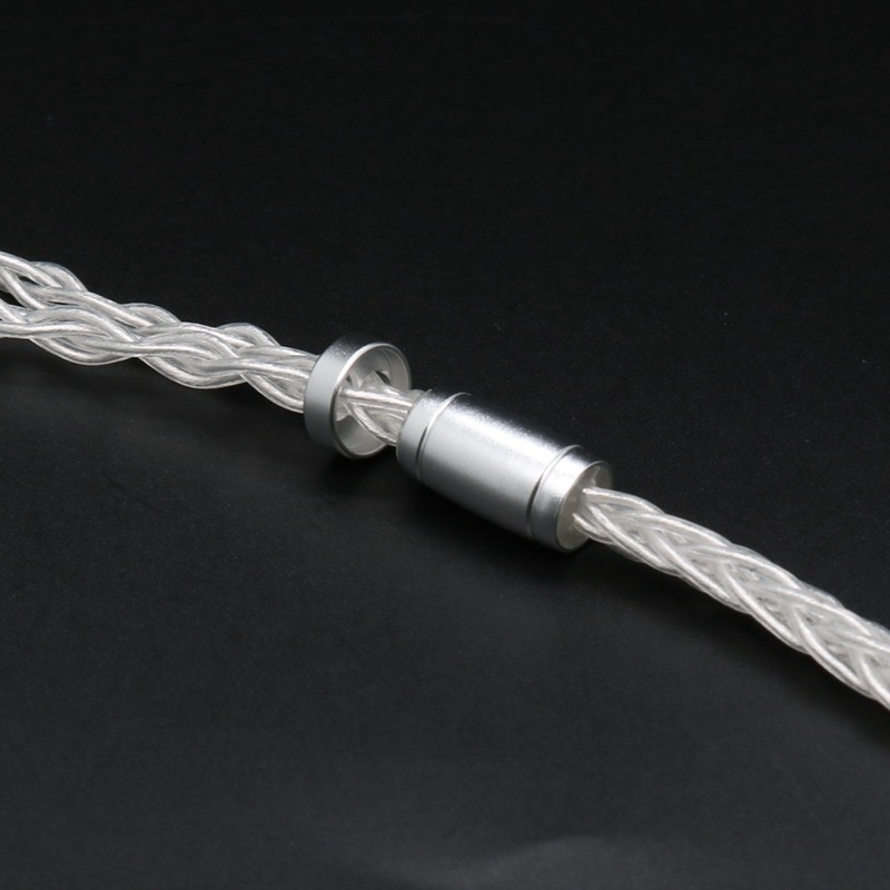 HiFi fejhallgató felújító kábel — ezüstözött réz mag, MMCX/QDC/TFZ, 0.78mm 2-pin, csatlakozó opciók 3.5mm/4.4mm/2.5mm