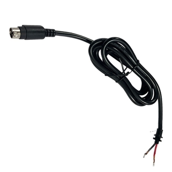 Barošanas un video kabelis ar aviācijas četrpinu vīriešu spraudni kravas automašīnas reversās kameras darbam, ar bloķēšanas pin un lodēšanas galiem, garums 0,3–2 m