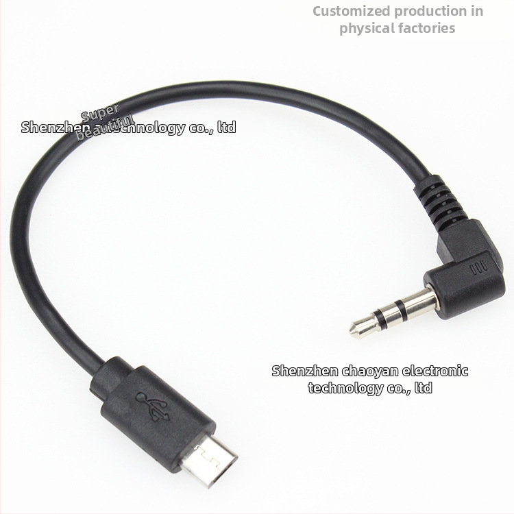 3,5 mm audio uz 5P mikrofona adaptera kabeli, digitālais audio ierakstu kabelis, RoHS sertifikāts, piemērots audio un video