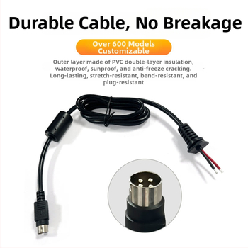 4 vadu ar aviācijas kontaktiem transportlīdzekļiem – barošanas un video kabelis atpakaļskata kamerai, garums 0.3-2 m, pielāgota paraugi