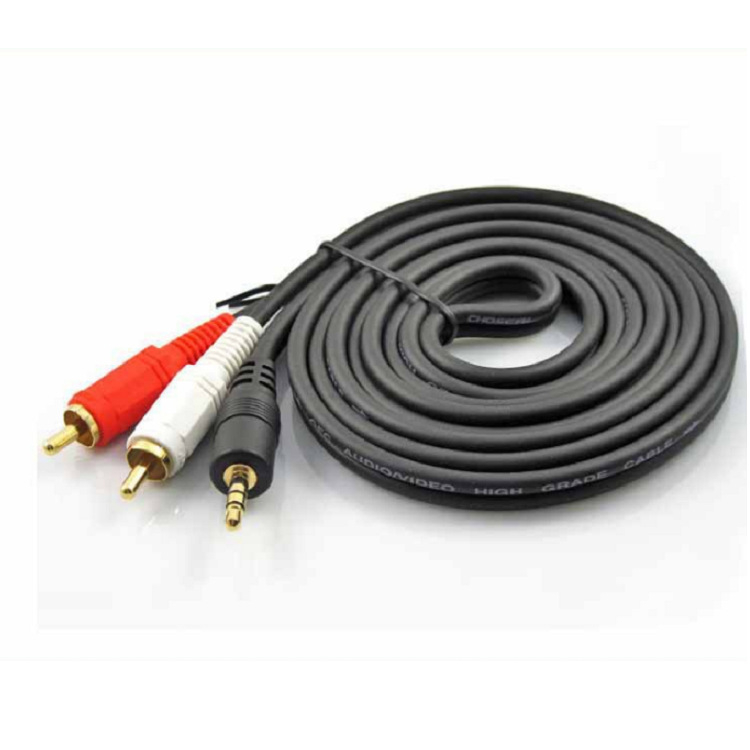 AV audio-vizualni kabel, pozlaćeni konektori, dvostruka Lotus glava, OFC bakreni vodič, gole bakrene jezgre