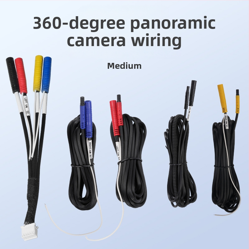 360° automa panorāmas kameras kabelis dash cam, PVC apvalks, RoHS, audio/video