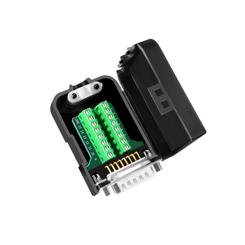 DB15 dvoredni adapter terminal, D-Sub 15-pin, DR15 muški konektor s maticom, bez kućišta