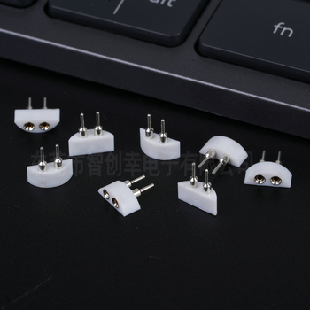 2-pinski zakrivljeni header i ženski header, konektor za LED traku, razmak 2,54 mm, duljina 10 mm, kontakti s tin premazom, namijenjeno za 3C digitalne primjene