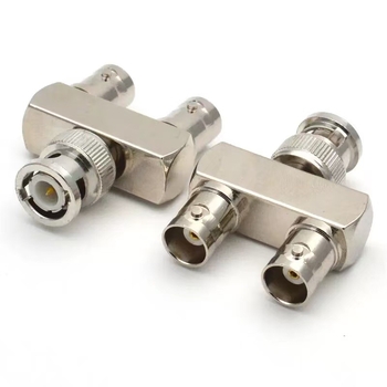 BNC RF adapter, bakreni izolator, Y-tip troje izlaza, 1 muškarac na 2 žena, za komunikacijske konektore