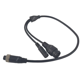Kabel za razdvajanje 1 na 2, 6-žilni, RJ45 i DC priključci, za automobilsku kameru i nadzor