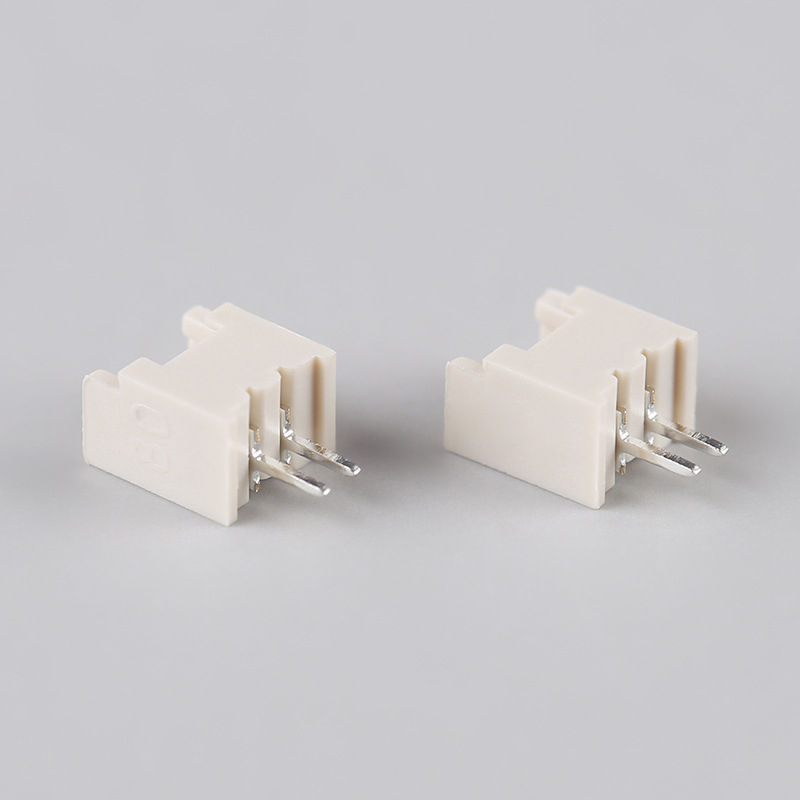 Inline terminal blok 1.25 mm, otporan na temperaturu, bež boje, 2-položni, ravne pinove