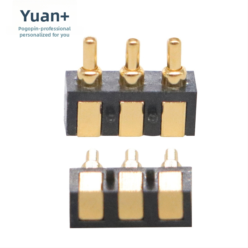 Kullatud pogo-pistik, külgposti tüüp, külgjooneline jootetüüpi ühendusproovi; mudel YSDZ-PG; kasutus: nutikad kantavad seadmed, autotööstuse elektroonika, meditsiiniseadmed, digitaalsed 3C-seadmed