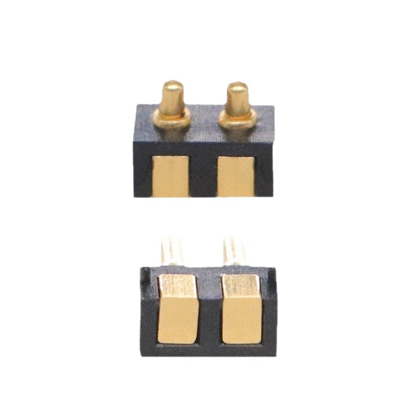 Zeltīts pogo pin, sānu posts tips, sānu lodēšanas tips – savienotāja probes; modelis YSDZ-PG; lietojums: viedās ierīces, automobiļu elektronika, medicīnas iekārtas, digitālās 3C ierīces