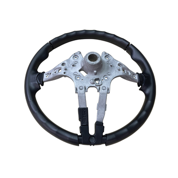 Sacīkšu stūre automašīnai – PU putu self-skinned virsma, pielāgota apstrāde, PU materiāls — modelis Pu polyurethane foam self-skinned steering wheel, zīmols Sanxin New Materials