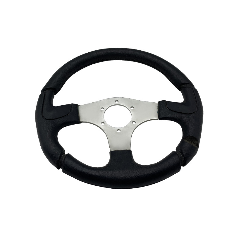 Sacīkšu stūre automašīnai – PU putu self-skinned virsma, pielāgota apstrāde, PU materiāls — modelis Pu polyurethane foam self-skinned steering wheel, zīmols Sanxin New Materials
