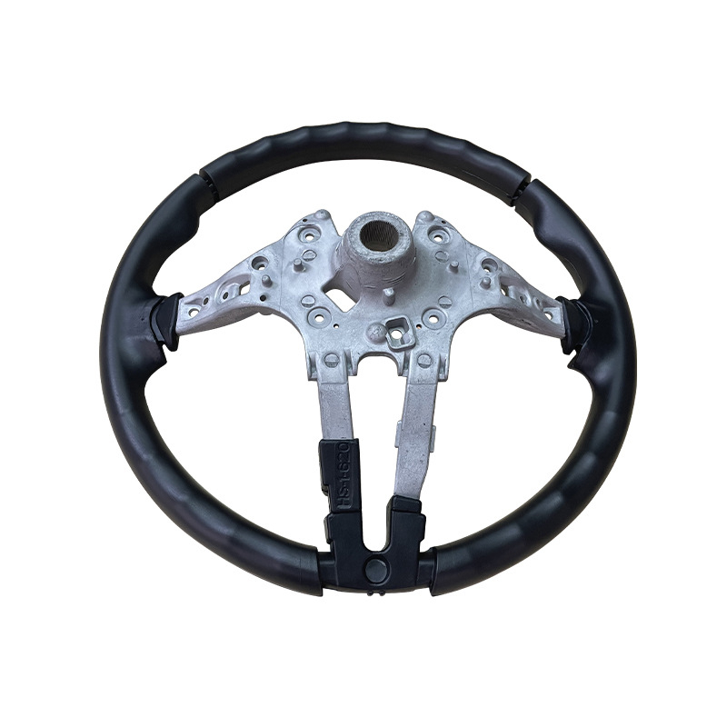 Sacīkšu stūre automašīnai – PU putu self-skinned virsma, pielāgota apstrāde, PU materiāls — modelis Pu polyurethane foam self-skinned steering wheel, zīmols Sanxin New Materials