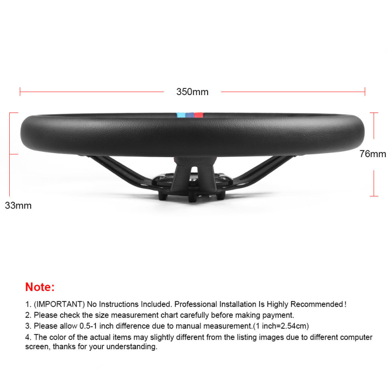 Sacīkšu stūre, mikrofibras āda, Dyno Racing BX101919, universāla ar 6 caurumiem