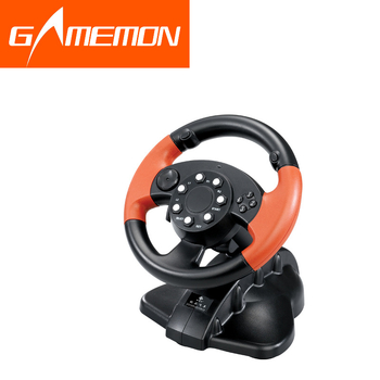 Gwell/GAMEMON FT33D3 USB žaidimų vairasėlis – ABS+PVC, suderinama su PS4, Xbox One/360, PS3 ir PC