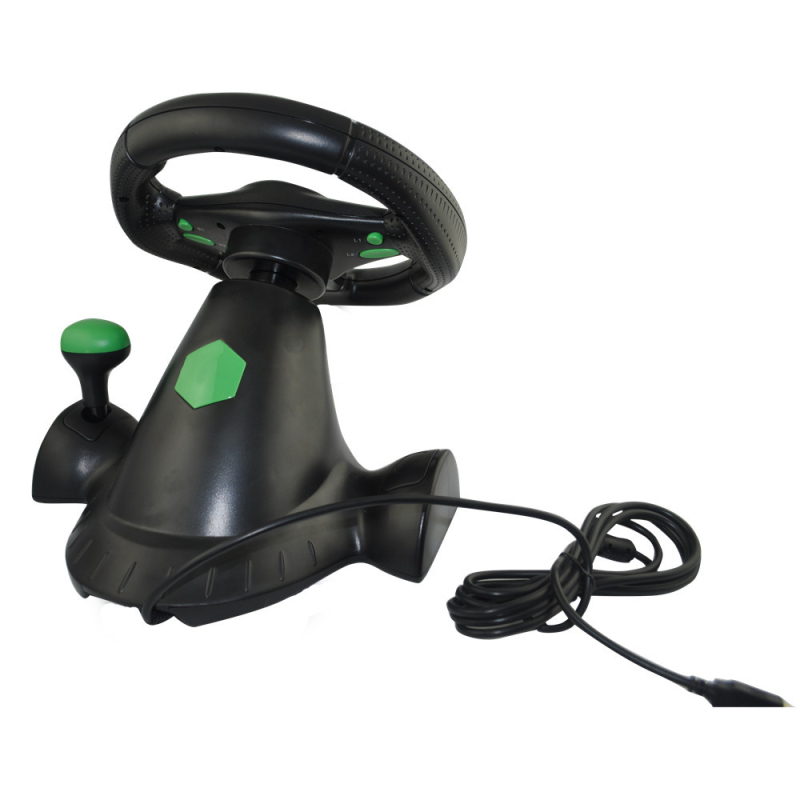 Lenktynių vairas PS3/PC/PS4/Switch/Android/iOS su USB, 270° vairavimo kampas, stiprus vibracijos atsakas, vakuuminis tvirtinimas