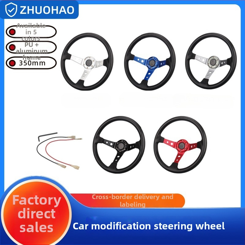 PU sacīkšu stūre ar dziļo disku dizainu, vispārēja saderība