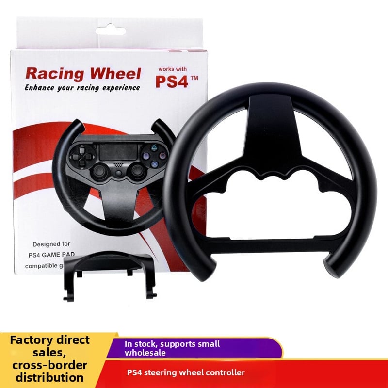 PS4 apskrito dizaino volantas lenktynių žaidimams, ABS medžiaga, suderinamas su PS4 kontroleriu, naujas produktas