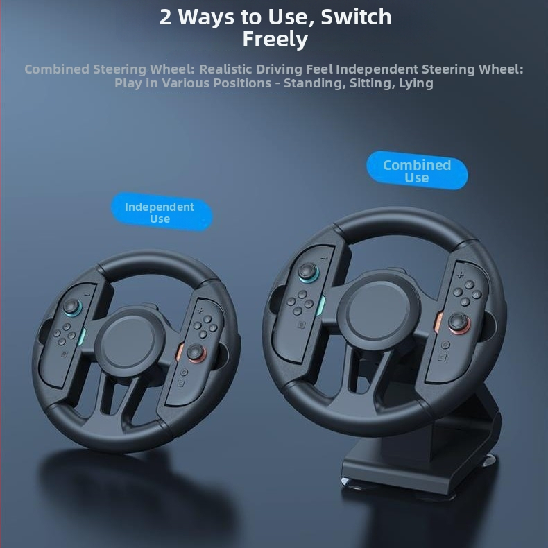 Žaidimų konsolės vairo ratukas Switch 1/2, modelis Switch oled/1switch2, (Bluetooth, ABS)