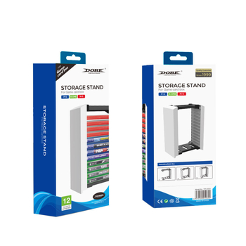 Suport depozitare discuri pentru console DOBE PS5/Xbox One/Switch | ABS | 12.5×7.8×29.5 cm | 536 g