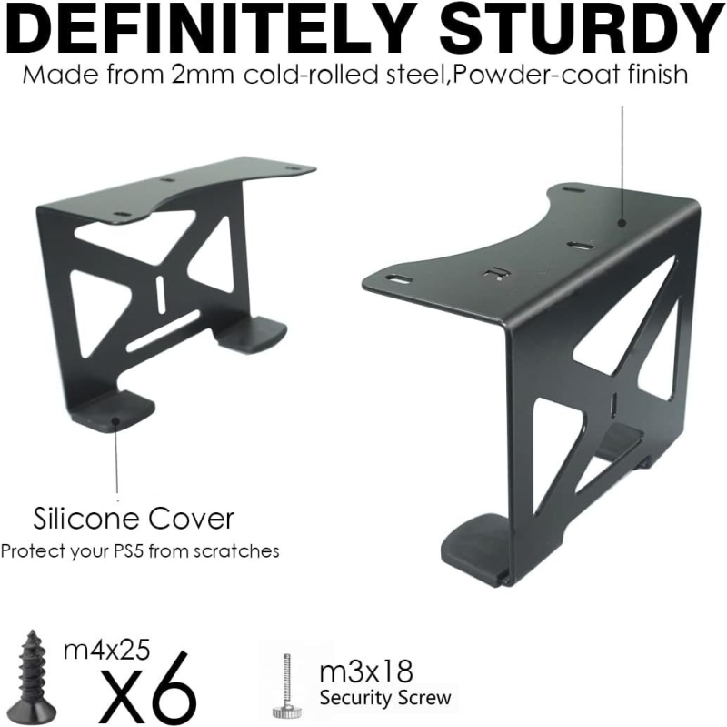 PS5 podstavek za stolom od metalne konstrukcije PS5/PS5 Pro – metalni materijal, 562 g, funkcija skladištenja