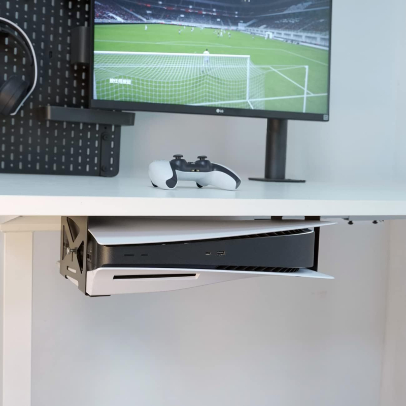 PS5 podstavek za stolom od metalne konstrukcije PS5/PS5 Pro – metalni materijal, 562 g, funkcija skladištenja
