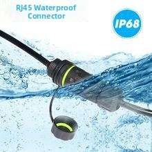 Zhipeak RJ45 atsparus vandeniui adapterio kabelis, varinis branduolys, IP68