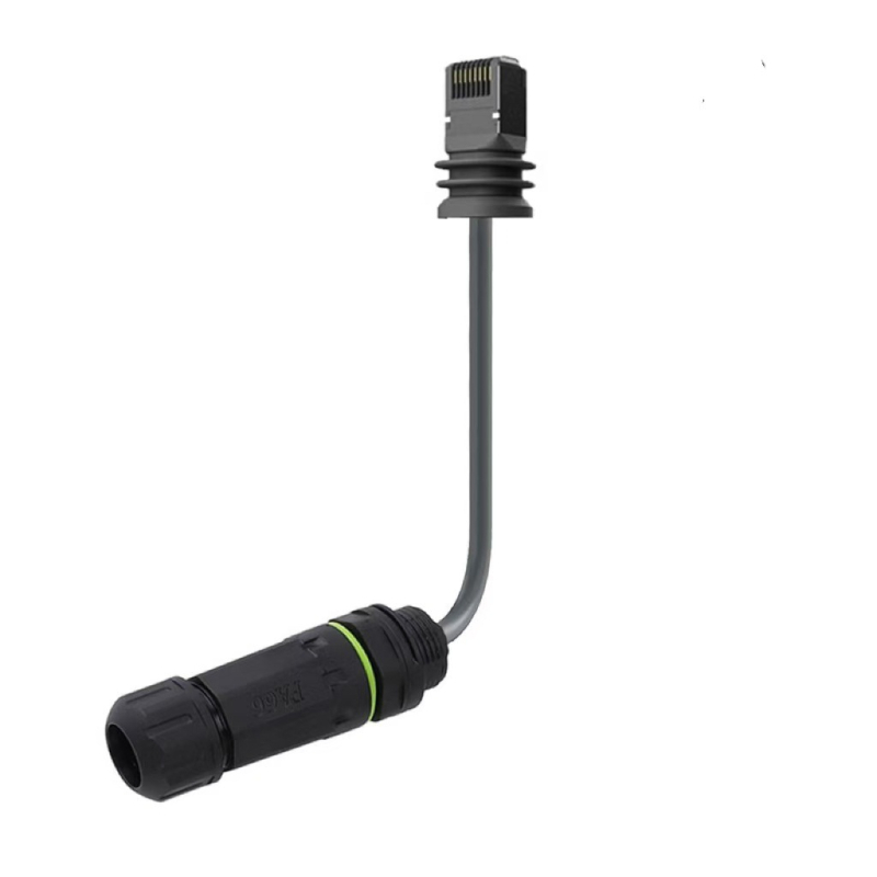 Zhipeak RJ45 atsparus vandeniui adapterio kabelis, varinis branduolys, IP68