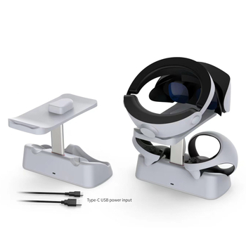 DOBE suport de încărcare PS5 VR2 cu LED de afișare și suport pentru ochelari - accesorii PS VR2, model TP5-2515