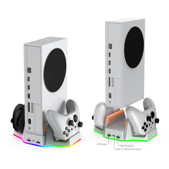 Xbox Series S hlađenje baza i punjač za kontroler | Model TYX-3619, USB Type-C sučelje, ABS materijal, Kompatibilno s Xbox Series S