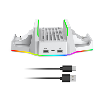 Xbox Series S hlađenje baza i punjač za kontroler | Model TYX-3619, USB Type-C sučelje, ABS materijal, Kompatibilno s Xbox Series S